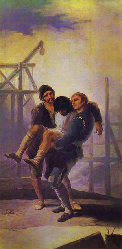 Francisco Jose de Goya The Injured Mason